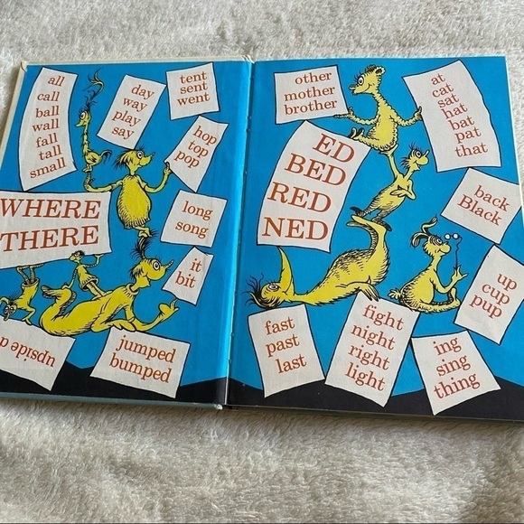 𝅺VINTAGE Hop on Pop By Dr Seuss 1963 Hardcover​​​​​ - Picture 5 of 6